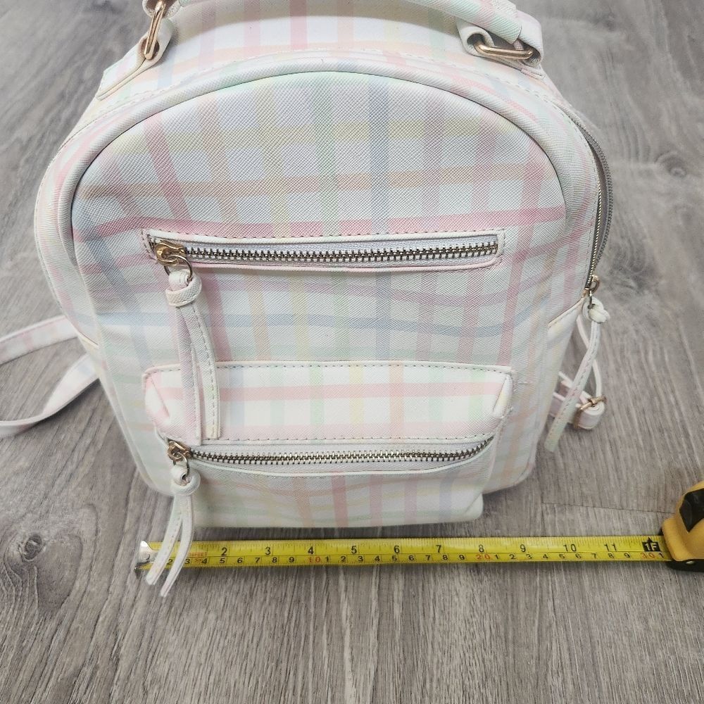 Multi-Color Under One Sky Women's Small Backpack Bag Zipper Pockets Strap Handle - Picture 11 of 13
